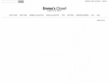 Tablet Screenshot of emmacloset.com